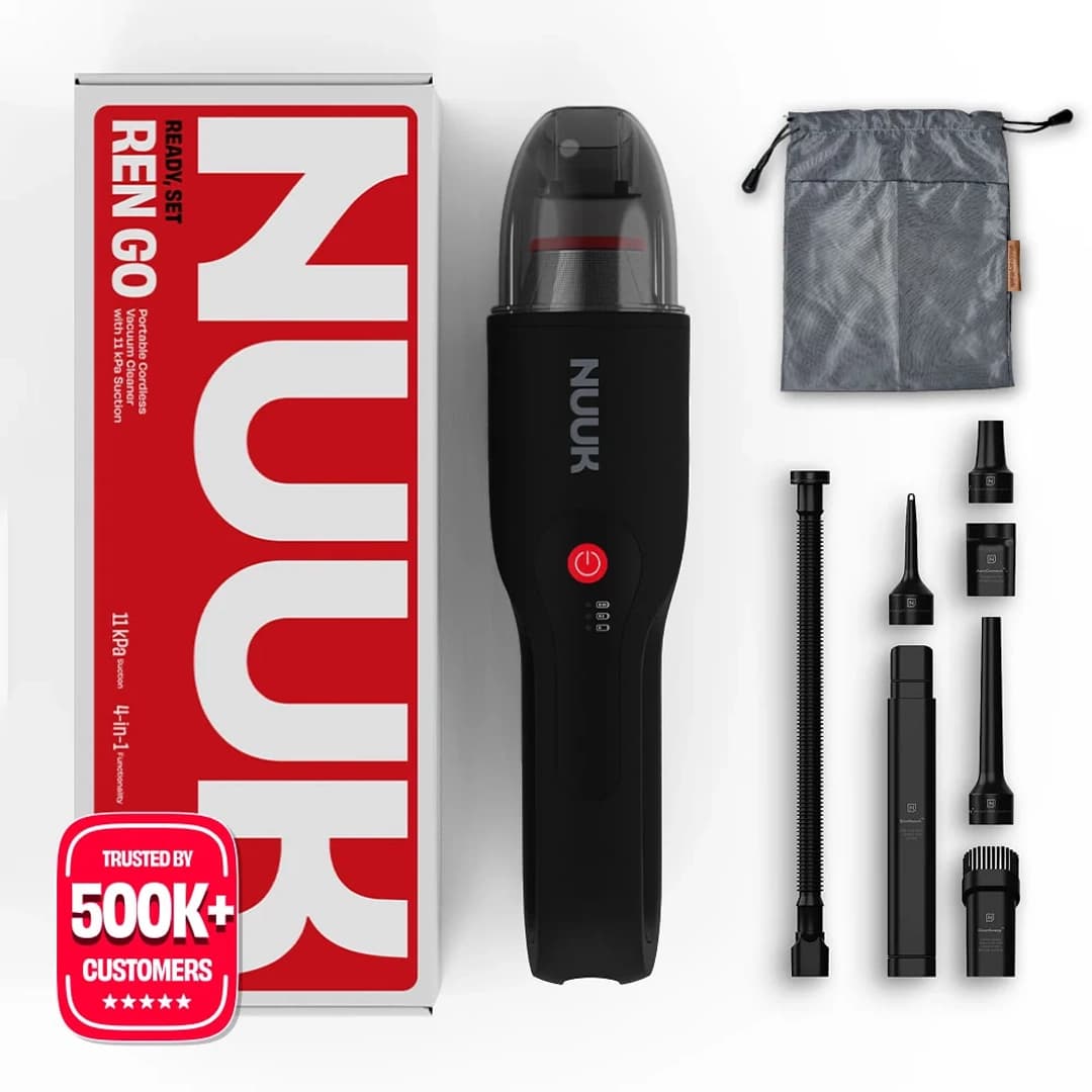 Nuuk REN GO Portable Cordless Vacuum Cleaner with 11kPa Suction