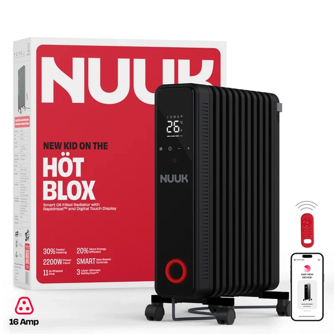 Nuuk HOTBLOX Smart Oil Filled Radiator with RapidHeat