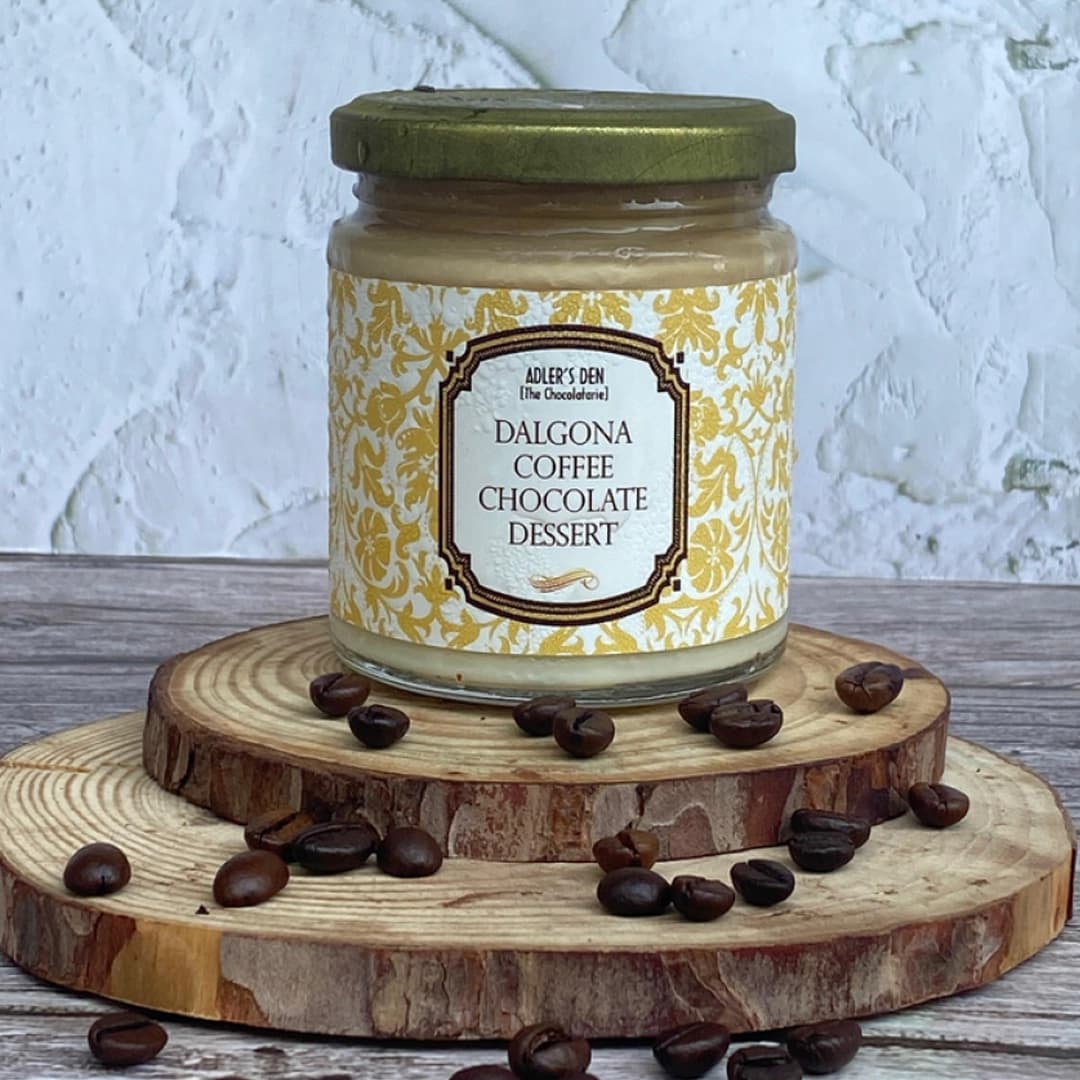 Adler’s Den Dalgona Coffee Chocolate Dessert – 125ml Jar 100g